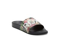 Roxy Damen Slippy Sandale, Black/PINK/Soft Lime, 37 EU