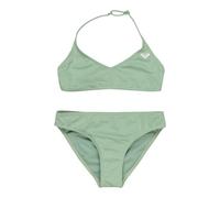 Roxy - Girl's Solid Active Triangle Bra Set - Bikini, Gr. 122 7 Years, grün/türkis (Basil)