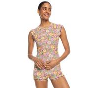 Roxy Sommer-Strampler für Damen, UPF 50+, schnelltrocknend, Stretch-Stoff, lässig, Strandmode, Badeanzug, Cover Up, Mehrfarbig/Meereswellen (Ocean Tides), XL