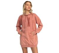 Roxy Sound Waves - Hooded Dress for Women - Kleid mit Kapuze - Frauen - S - Rosa.