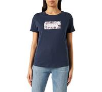 Roxy Sparkle Evening Flowers Kurzarmshirt für Damen Blau