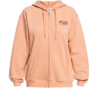Roxy SURF STOKED ZIPPED BRUSHED Damen Sweatshirt, lachsfarben, größe L