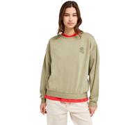 Fleecepullover ROXY "Surfing By Moonlight", Damen, Gr. S, olivgrün, Obermaterial: 68% Viskose, 29% Polyester, 3% Elasthan., Sweatshirts Fleecepullover (13734562-S) olivgrün