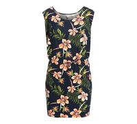 Roxy SURFS UP PRINTED MOOD INDIGO TROPICAL DEPHT frauen kurze kleider - XL