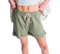 Bermudas ROXY "Sweetest Day", Damen, Gr. XL, oil grün, Obermaterial: 55% Lyocell, 45% Walkfrottier;, Hosen Bermudas (52761254-XL) oil grün