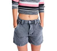 Roxy - Urban-Shorts aus Bio-Baumwolle - Damen / Frauen - Island Hopper High Lava Demim Short Lava - Island Hopper High Lava Demim Short Grau 29 US