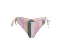Roxy - Women's Vista Stripe Tie Side Cheeky - Bikini-Bottom, Gr. S, orange (AgaveGreenVeryVistaStripe)