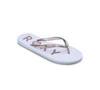 Sandale ROXY "Viva Sparkle", Damen, Gr. 8,5(39), coconut milk, Obermaterial:Obermaterial: 98% Synthetikmaterial, 2% Metall / Futter: 100% Synthetikmaterial / Außensohle: 100% Moosgummi;, Schuhe Sandal