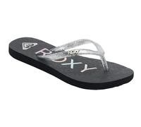 Roxy Mädchen Viva Sparkle Sandale, Black Met Silver, 37 EU