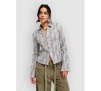 Roxy Wave Hurricane Hemd chestnut retro stripe Damen Gr. S