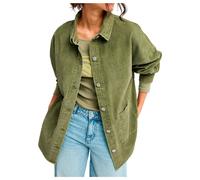 Roxy - Women's Kick Back Washed Cord - Hemd, Gr. M, oliv (WinterMoss)