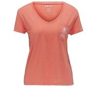 Roxy - Women's Laguna Green V Neck - T-Shirt, Gr. XS, rot/rosa (ApricotBrandy)