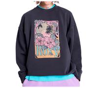 Sweatshirt ROXY "Lineup Terry", Damen, Gr. L, anthrazit, Obermaterial: 55% Walkfrottier, 25% Walkfrottier, 20% Microfaser;, Sweatshirts Sweatshirt (35102665-L) anthrazit