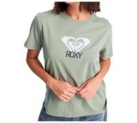 Roxy - Women's Ocean Road Art - T-Shirt, Gr. XXL, grau (OilGreen)