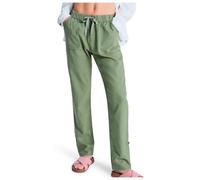Roxy - Women's On The Seashore Linen Cargo Trousers - Freizeithose, Gr. S, grün (OilGreen)