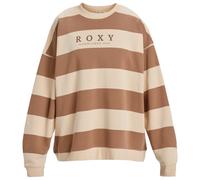 Roxy - Women's Strictly Stripes Oversized - Pullover, Gr. XL, beige/braun (ParchementStrictlyStipe)
