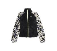 Roxy Women's Waves of Warmth Color Block Sweatshirt, True Black, XL