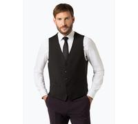 Roy Robson Baukasten-Weste Herren Regular Fit Schurwolle schwarz, 54