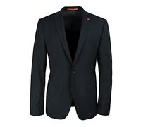 ROY ROBSON Sakko Herren Extra Slim Fit Reverskragen Schurwoll-Stretch schwarz, 48