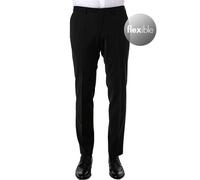 ROY ROBSON Hose Herren Slim Fit Schurwolle schwarz, 54