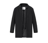 ROY ROBSON Mantel Herren Stehkragen Mikrofaser schwarz, 50 (M)