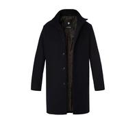 ROY ROBSON Mantel Herren Stehkragen Wolle blau, 52 (L)
