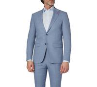 ROY ROBSON Sakko Herren Extra Slim Fit Schurwoll-Stretch blau, 48