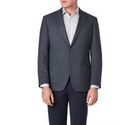 ROY ROBSON Sakko Herren Regular Fit Schurwoll-Stretch blau, 48