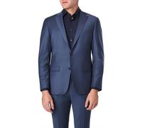 ROY ROBSON Sakko Herren Slim Fit Schurwoll-Stretch blau, 54