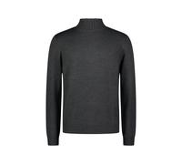 Strickpullover ROY ROBSON "Mit Stehkragen", Herren, Gr. M, dunkelgrau, 50% Schurwolle, 50% Polyacryl, unifarben, normal, ohne Ausschnitt, Pullover (53181247-M) dunkelgrau