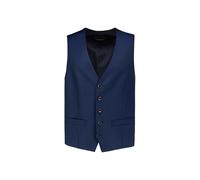 Roy Robson Baukasten-Weste Herren Regular Fit V-Ausschnitt Schurwolle Blau 54