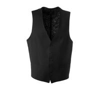 ROY ROBSON Weste Herren Regular Fit V-Ausschnitt Schurwolle schwarz, 31