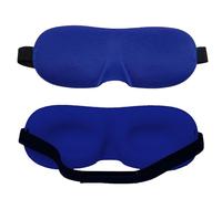 Royal Blue 3D Schlafmaske für Damen & Herren - 100% Verdunkelungs-Augenmaske mit Nasensteg, ultraweicher Schaumstoff-Augenschutz, verstellbarer Riemen für Reisen, Nickerchen, Meditation