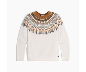 Royal Robbins Westlands Fairisle Crew W Chalk Heather M