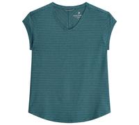 Royal Robbins - Women's Vacationer V-Neck S/S - T-Shirt, Gr. M, türkis (BalsamStr)
