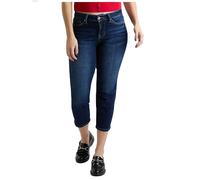 Royalty for Me Damen Women's High Rise Premium Stretch Crop Slim Straight Leg Jeans, Midnight Sky Blue, 36