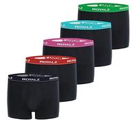 ROYALZ Boxershorts 5er Pack Herren Boxer Retro Shorts Unterhosen Set Trunk Unterwäsche klassisch (95% Baumwolle 5% Elasthan), Farbe:Set 001 (5er Pack - Mehrfarbig), Größe:XXL