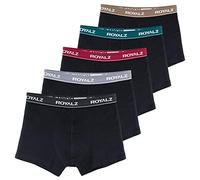 ROYALZ Herren Boxershorts Men 5er Set klassisch Unterhosen Nahtlos für Sport und Freizeit, 5 Pack (95% Baumwolle / 5% Elasthan), Farbe:Set 033 (5er Pack - Mehrfarbig), Größe:XXL