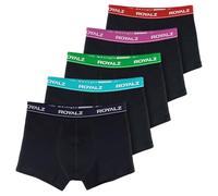 ROYALZ Herren Boxershorts Men 5er Set klassisch Unterhosen Nahtlos für Sport und Freizeit, 5 Pack (95% Baumwolle / 5% Elasthan), Farbe:Set 001 (5er Pack - Mehrfarbig), Größe:S
