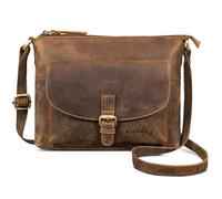 ROYALZ "Maine moderne Vintage Damenhandtasche Leder klein - Echtleder Umhängetasche Damen Handtasche als Crossbody Bag oder Schultertasche für Freizeit Ausgehen Alltag;Farbe:Nevada braun