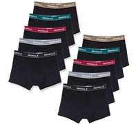 ROYALZ Unterhosen Herren Boxershorts Men 10er Pack klassisch für Sport und Freizeit, 10er Pack (95% Baumwolle / 5% Elasthan), Größe:S, Farbe:Set 028 (10er Pack - Mehrfarbig)