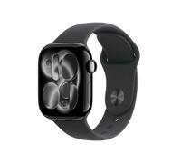 RP// Apple Watch Series 11 GPS 46mm Diamantschwarz Aluminium Case mit schwarzem Sport Band - M/L