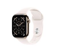 RP// Apple Watch Series 11 GPS + Cellular 46mm Gold Titanium Case mit Blassrosa Sport Band - M/L