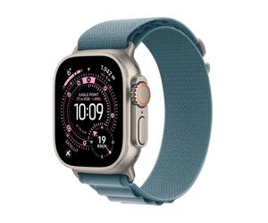 RP// Apple Watch Ultra 3 GPS + Cellular 49mm Natur Titanium Case mit Hellblau Alpine Loop Large