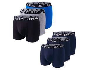 RP101102 Replay Herren Boxershorts (3er Pack) Black XXL