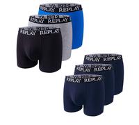 RP101102 Replay Herren Boxershorts (3er Pack) Blue Marine L