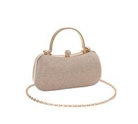 RPAEOY Clutch Damen Abendtasche Klein Elegant Handtasche Glitzer Hochzeit Braut Clutches Goldene Kette Abendhandtasche Party Tasche Klein Hochzeitsgast