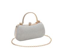 RPAEOY Damen Clutch Glitzer Abendtasche Hartschale Modische Handtasche Crossbody Klein Handtasche Für Hochzeit Party Bankett Feiertage Brauttasche Silber