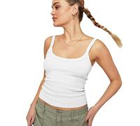 RPAEOY Tank Top Damen Sommer Spaghettiträger Tops Basic Trägertop Ärmellos Shirt Achselshirts Trägershirt Oberteile Weste Sport Elegant Casual Alltag