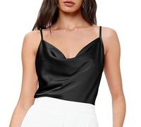 RPAEOY Tank Top Damen Wasserfall Ausschnitt Spaghettiträger Tops Sommer Elegant Ärmellos Trägertop Basic Tops Shirt Oberteile Weste Ärmelloses Trägershirt Achselshirts